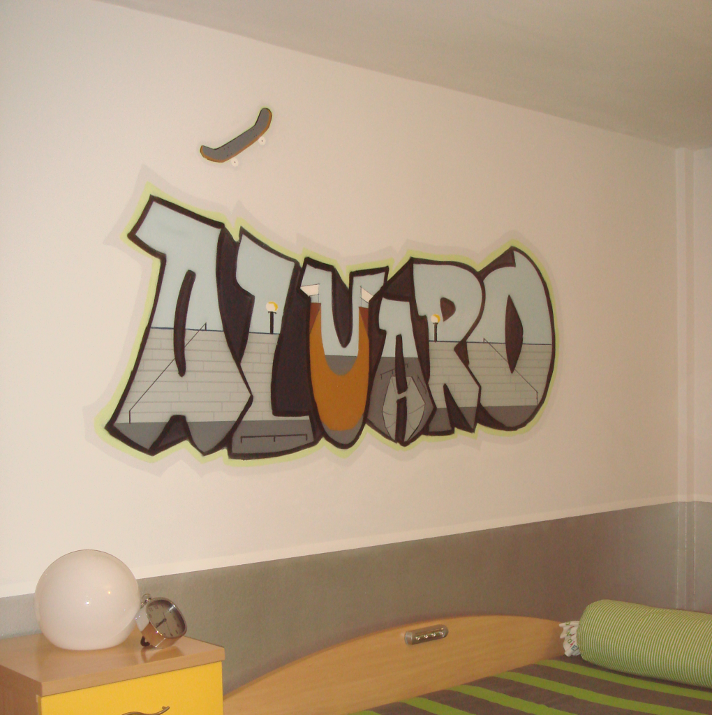 graffiti mural letras