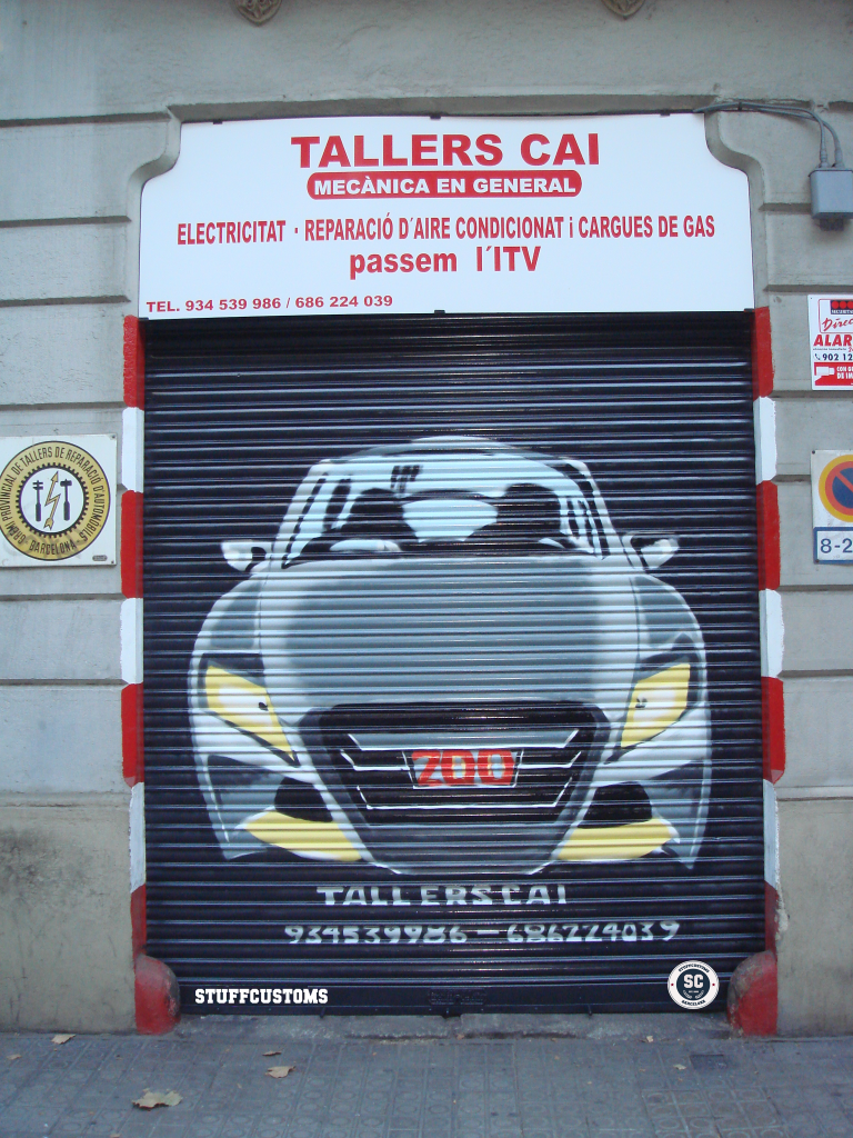 Graffiti persianas Barcelona