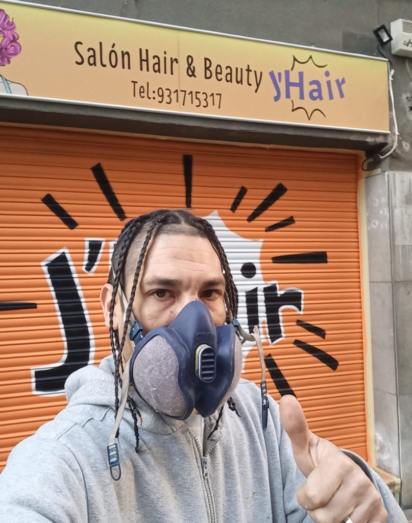 Artista del graffiti profesional de Barcelona España